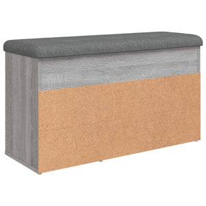 Schuhbank Grau Sonoma mit Stauraum