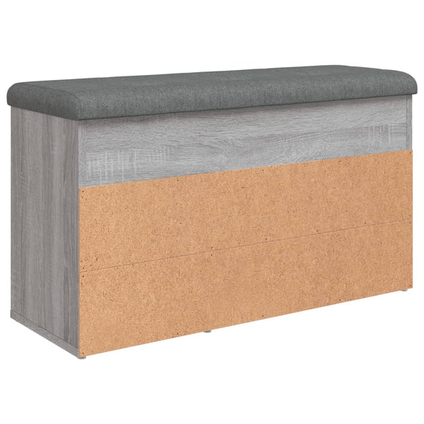 Schuhbank Grau Sonoma mit Stauraum