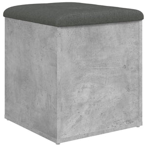 Sitzbank Betongrau mit Stauraum