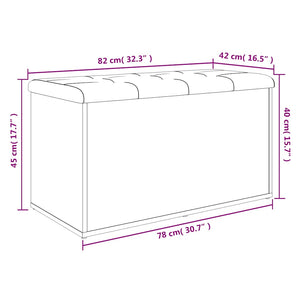Aufbewahrungsbank Sonoma Eiche 82x42x45cm