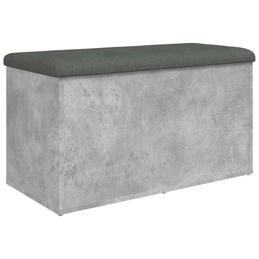 Sitzbank Betongrau mit Stauraum 82 cm