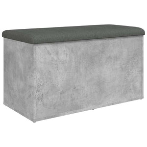 Sitzbank Betongrau mit Stauraum 82 cm