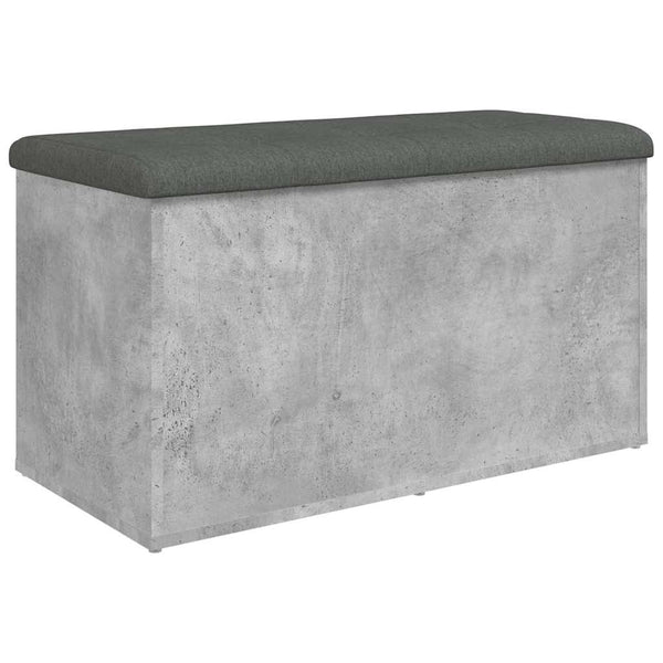 Sitzbank Betongrau mit Stauraum 82 cm