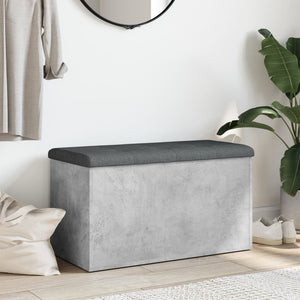 Sitzbank Betongrau mit Stauraum 82 cm