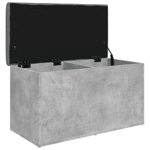 Sitzbank Betongrau mit Stauraum 82 cm
