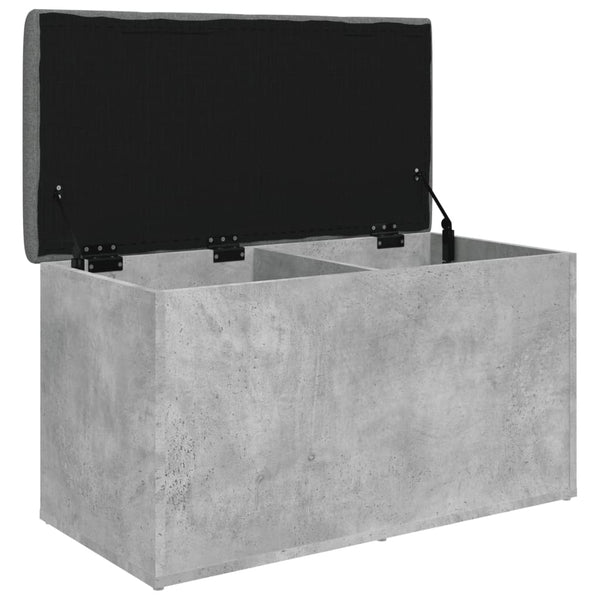 Sitzbank Betongrau mit Stauraum 82 cm