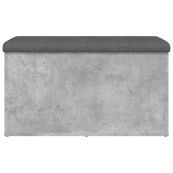Sitzbank Betongrau mit Stauraum 82 cm