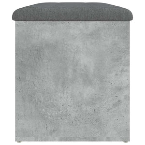 Sitzbank Betongrau mit Stauraum 82 cm