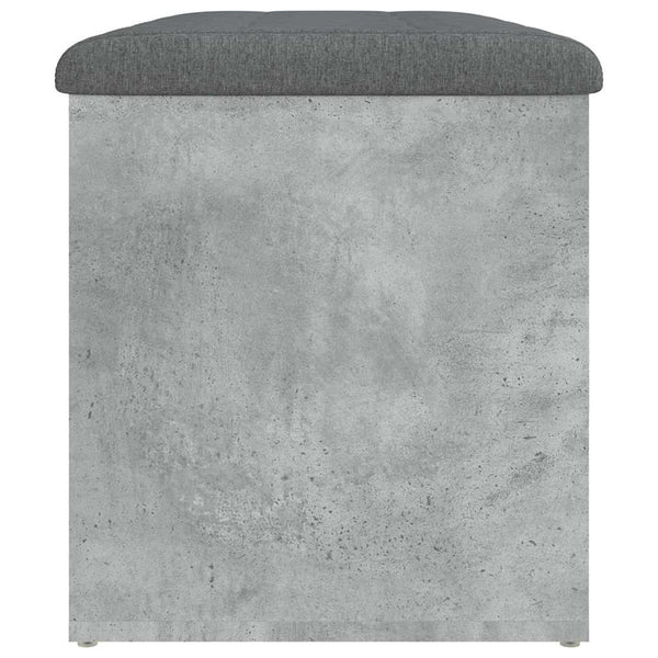 Sitzbank Betongrau mit Stauraum 82 cm