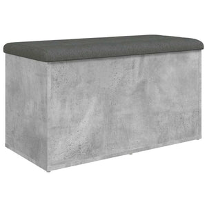 Sitzbank Betongrau mit Stauraum 82 cm