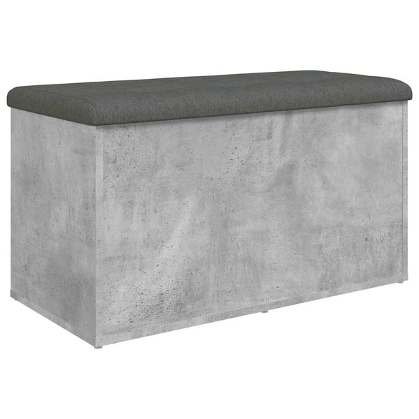 Sitzbank Betongrau mit Stauraum 82 cm