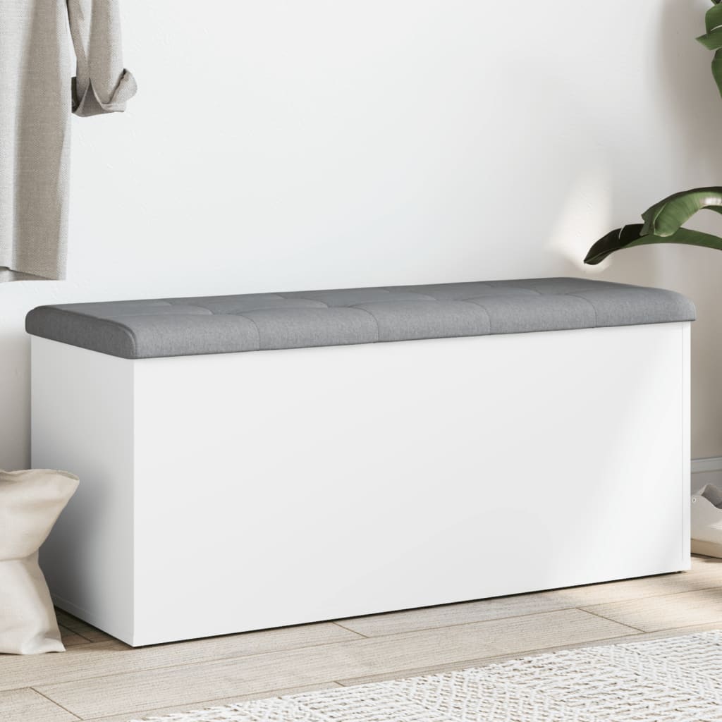 Aufbewahrungsbank Weiß 102 cm