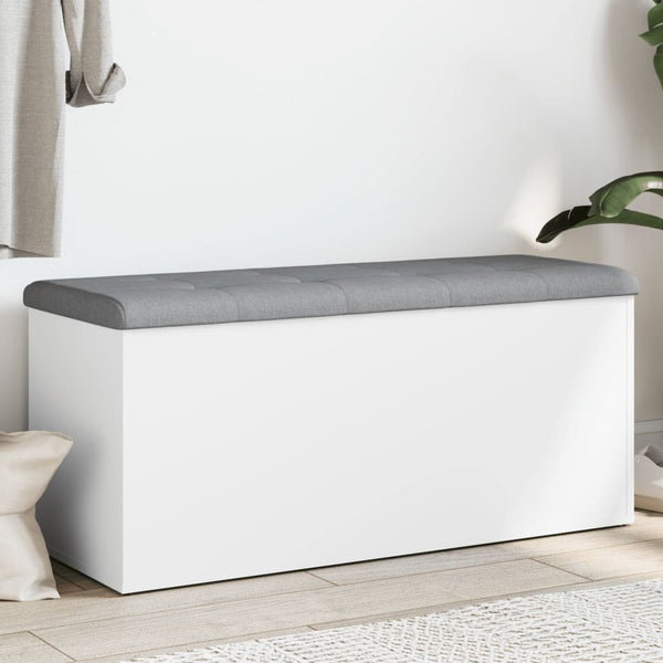 Aufbewahrungsbank Weiß 102 cm