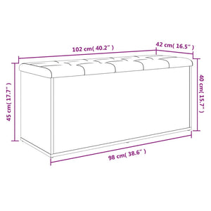 Aufbewahrungsbank Sonoma Eiche 102x42x45 cm