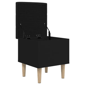 Sitzbank Schwarz mit Stauraum 42x46 cm