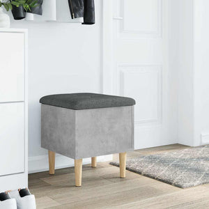 Sitzbank Betongrau mit Stauraum