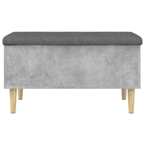 Sitzbank Betongrau mit Stauraum 82 cm
