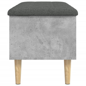 Sitzbank Betongrau mit Stauraum 82 cm