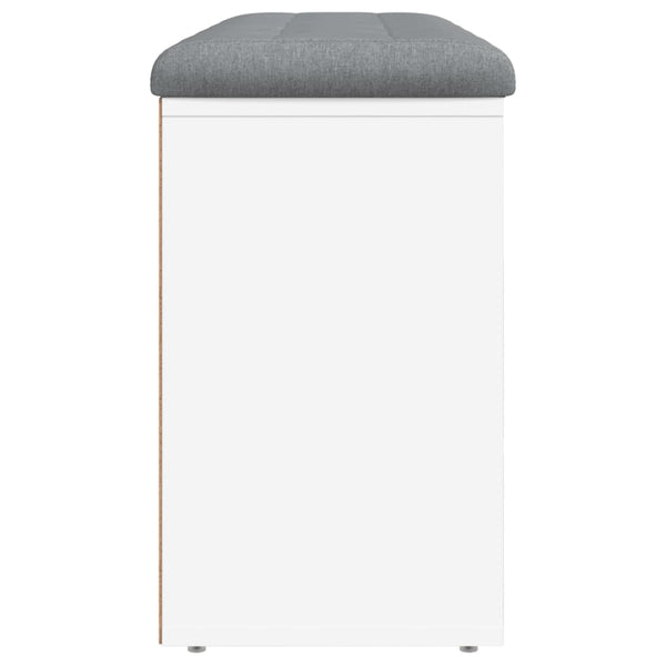 Schuhbank Weiß 102 cm mit Stauraum