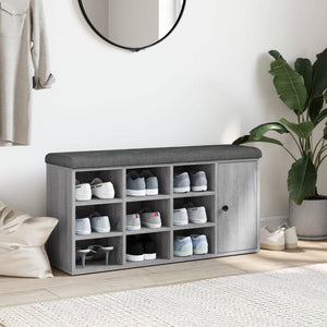 Schuhbank Grau Sonoma 102 cm