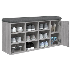 Schuhbank Grau Sonoma 102 cm