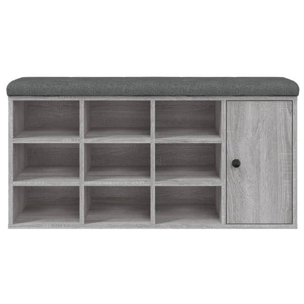 Schuhbank Grau Sonoma 102 cm