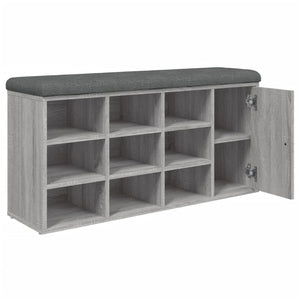 Schuhbank Grau Sonoma 102 cm