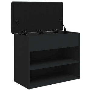 Schuhbank Schwarz 62x32x50 cm
