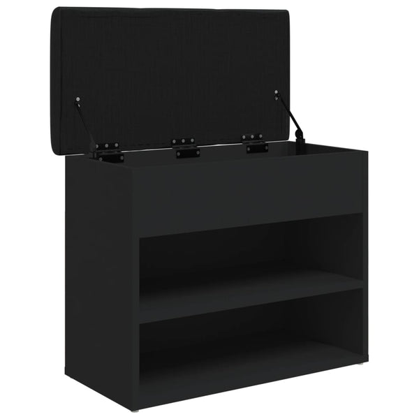 Schuhbank Schwarz 62x32x50 cm