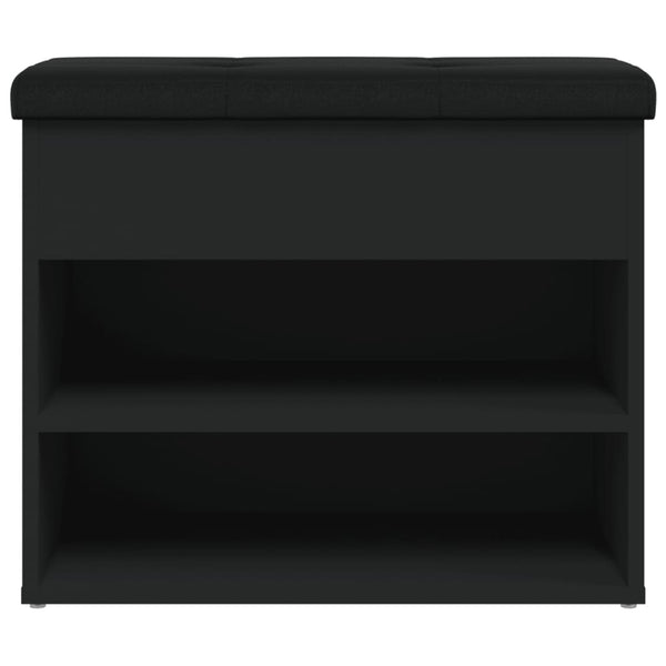 Schuhbank Schwarz 62x32x50 cm