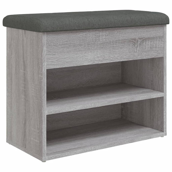 Schuhbank Grau Sonoma 62 cm