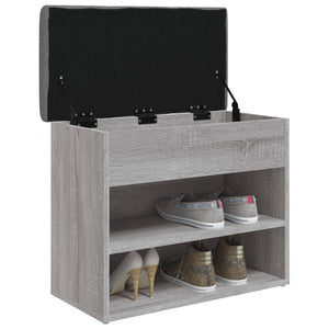 Schuhbank Grau Sonoma 62 cm