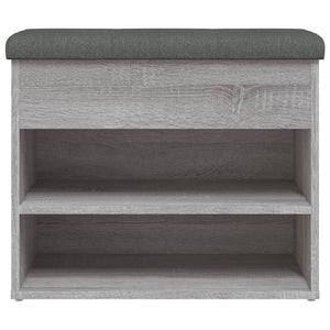 Schuhbank Grau Sonoma 62 cm