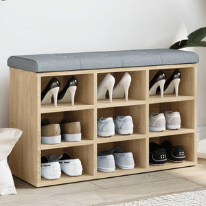 Schuhbank Sonoma Eiche 82x32x50cm