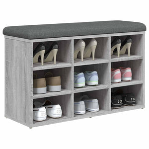 Schuhbank Grau Sonoma 82 cm