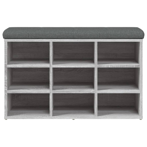 Schuhbank Grau Sonoma 82 cm