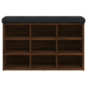 Schuhbank Braun Eichenoptik 82 cm
