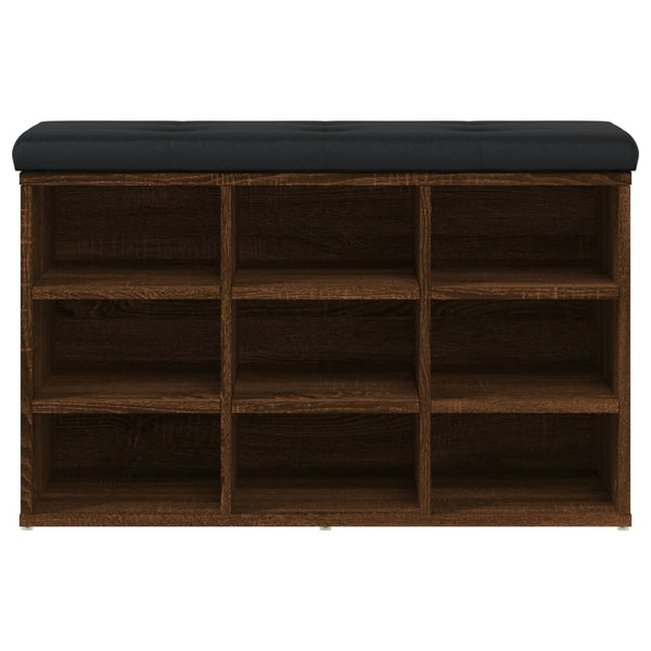 Schuhbank Braun Eichenoptik 82 cm