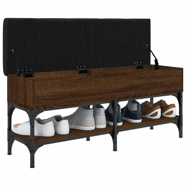 Schuhbank Braun Eichenoptik 102 cm