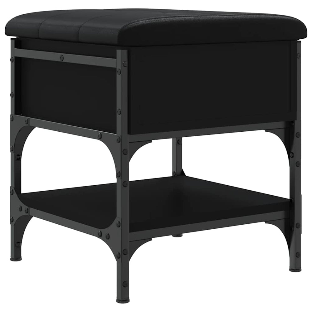 Schuhbank Schwarz 42x42x45 cm
