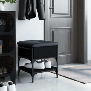 Schuhbank Schwarz 42x42x45 cm