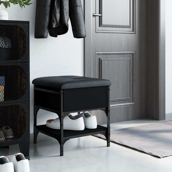 Schuhbank Schwarz 42x42x45 cm