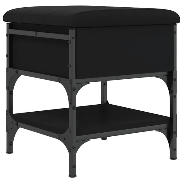 Schuhbank Schwarz 42x42x45 cm