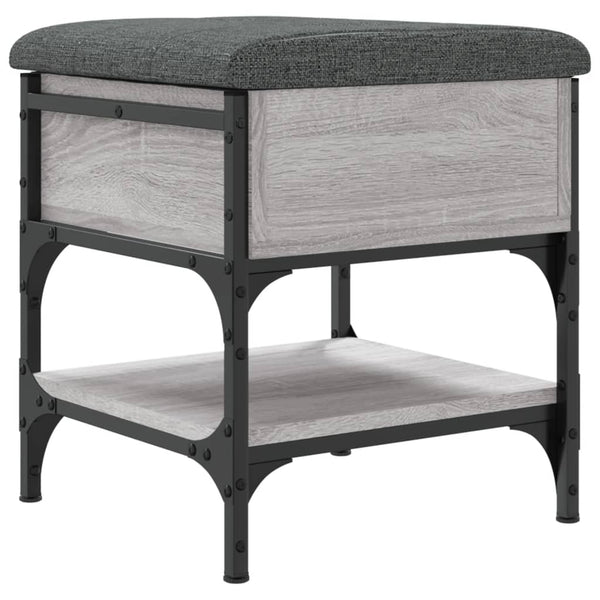 Schuhbank Grau Sonoma 42x42x45 cm