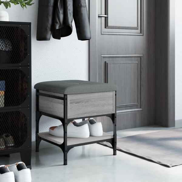 Schuhbank Grau Sonoma 42x42x45 cm