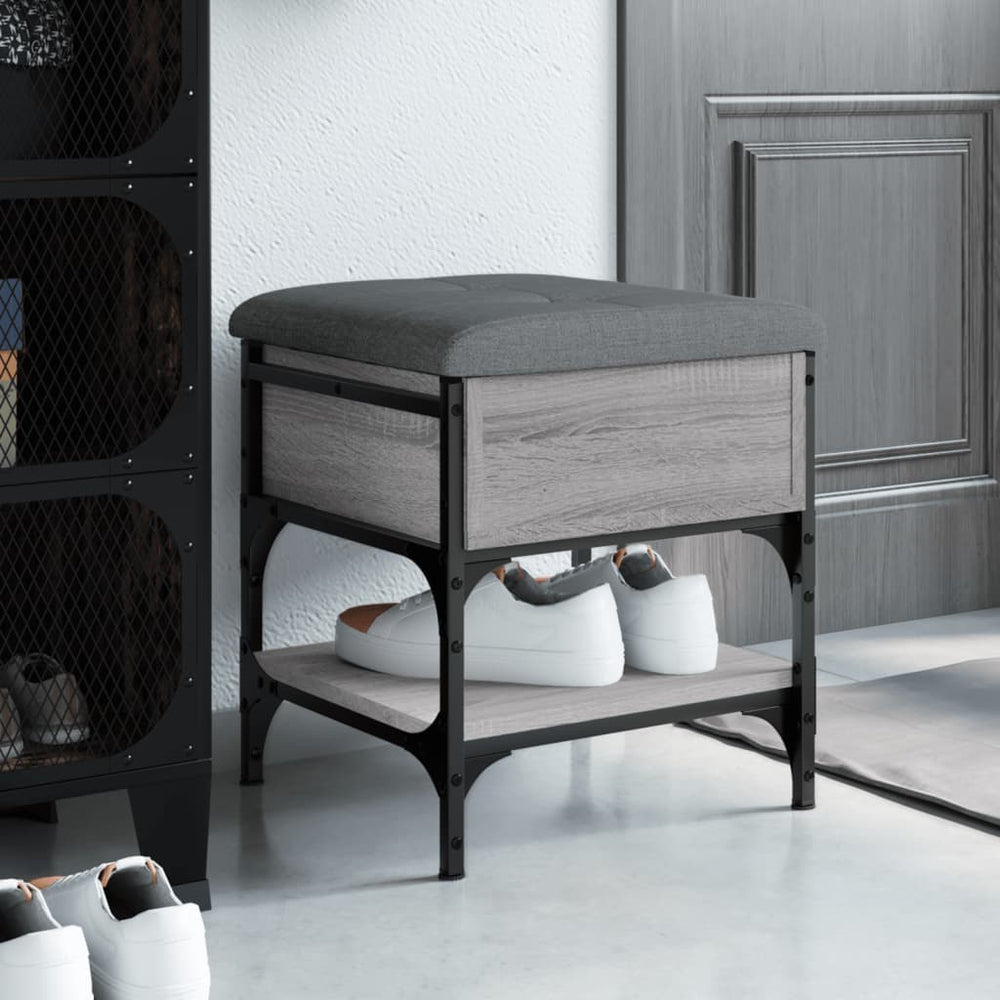 Schuhbank Grau Sonoma 42x42x45 cm