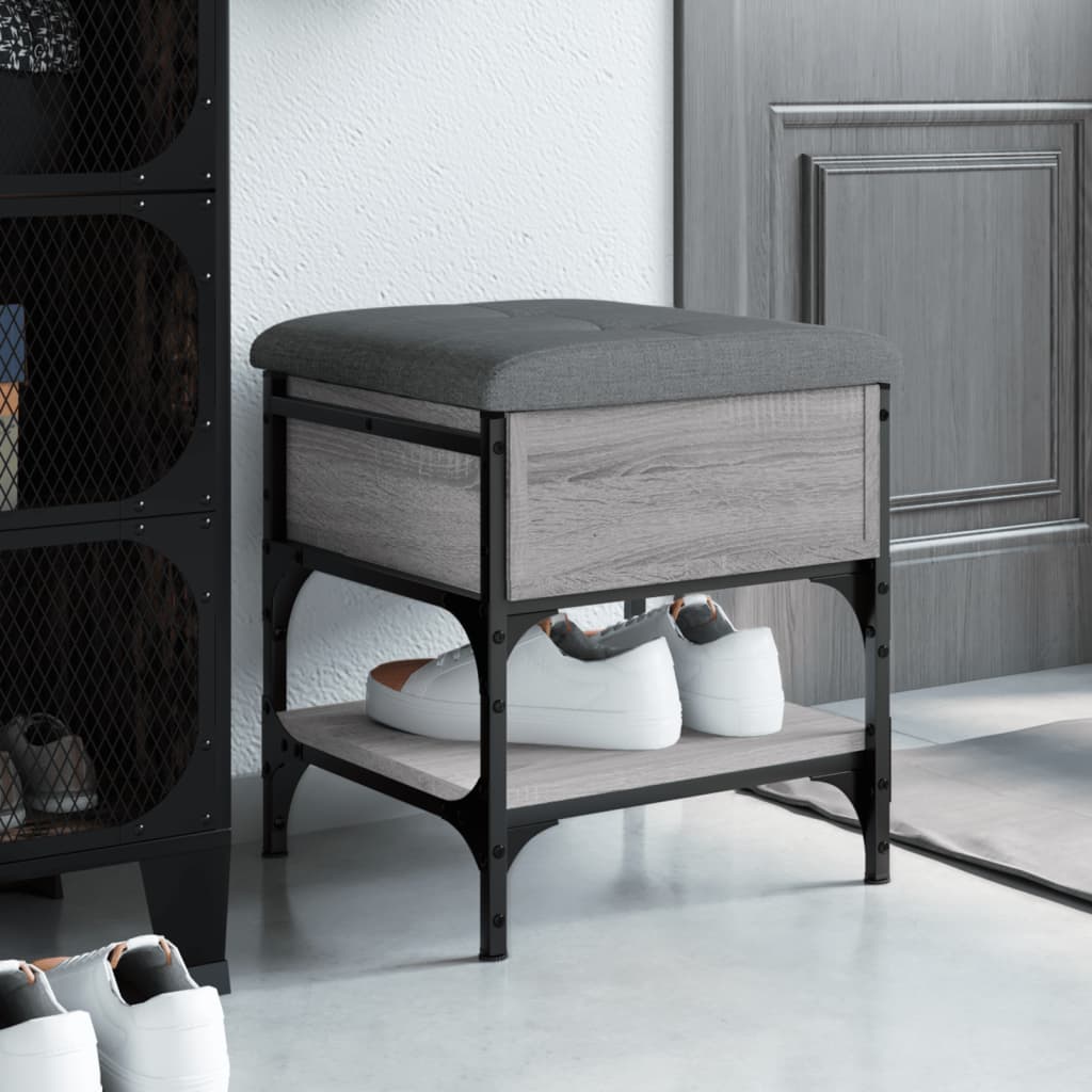 Schuhbank Grau Sonoma 42x42x45 cm