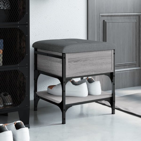 Schuhbank Grau Sonoma 42x42x45 cm