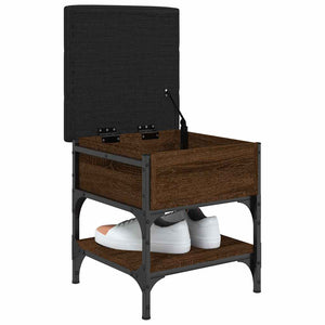 Schuhbank Braun Eichenoptik 42x42x45 cm