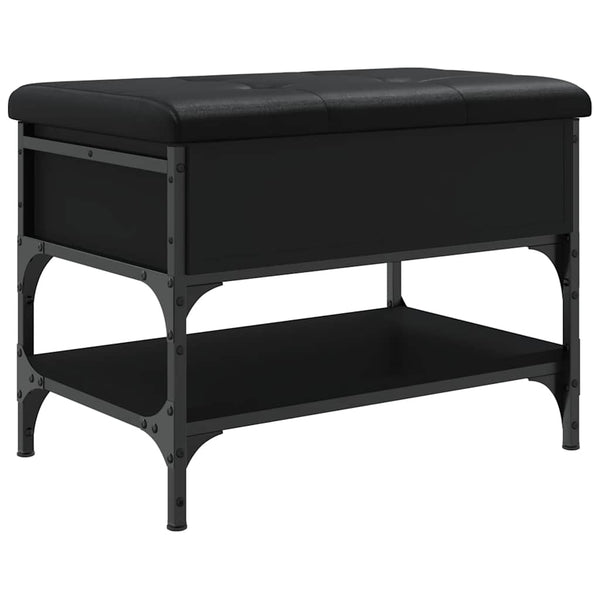 Schuhbank Schwarz 62x42x45 cm